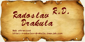 Radoslav Drakula vizit kartica